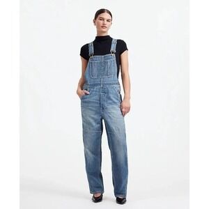 Alexa Chung Madewell Overalls Womens XS Denim Blue Utility Jumpsuit‎ NS885